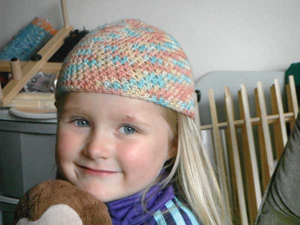Fran Kwiecien’s crocheting helps pay the bills.